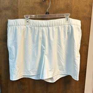 White Nike dri fit dress shorts
